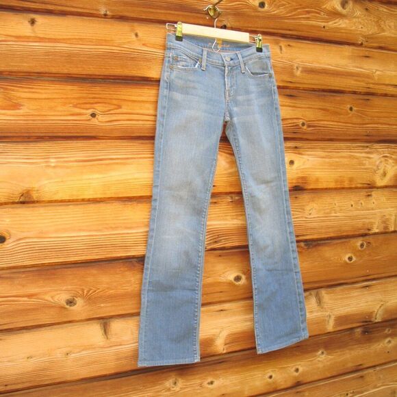 7 For All Mankind 7FAM Low Rise Y2K Boot Cut Jeans 26 X 30 - Picture 3 of 12